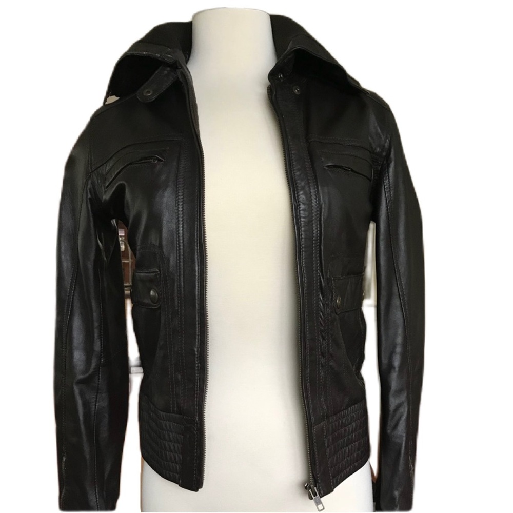 Leather Bomber Jacket